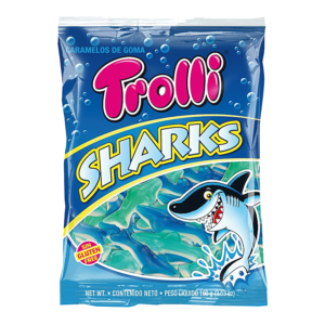BOLSA SHARKS TROLLI 100GR (16 UND)