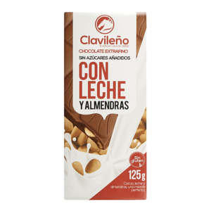 CHOCOLATE LECHE ALMENDRA S/A 100 GR S/GLUTEN (20 UND)