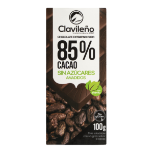 CHOCOLATE NEGRO 85% C/ESTELVIA S/A 100 GR S/GLUTEN (20 UND)