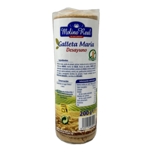 GALLETA MARIA SIN GLUTEN MOLINO REAL 200 GRS (24 UND)