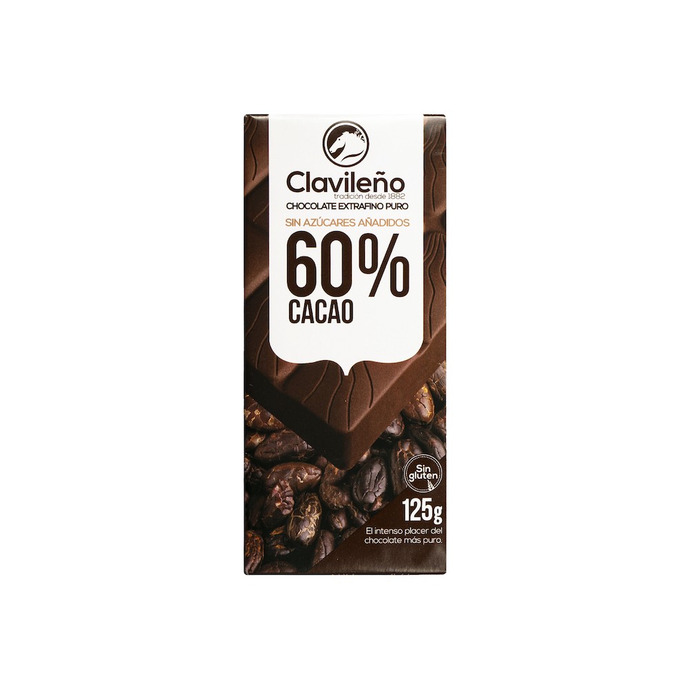 CHOCOLATE PURO 60% S/A 100 GR S/GLUTEN (20 UND)