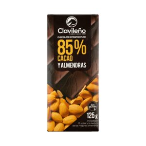 CHOCOLATE NEGRO 85% C/ALMENDRAS 125GR (20 UND)
