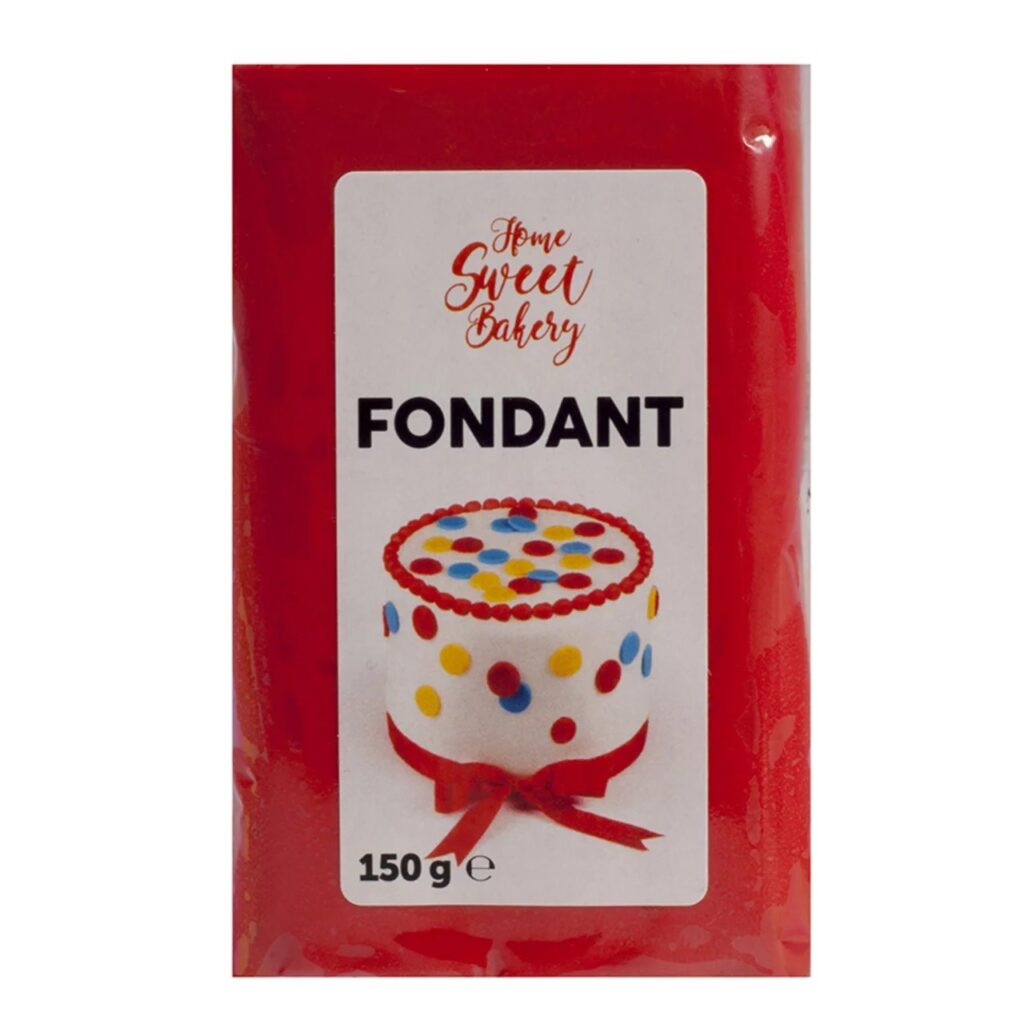 FONDANT ROJO "HOME SWEET BAKERY"  9*150GRS (9 UDS)