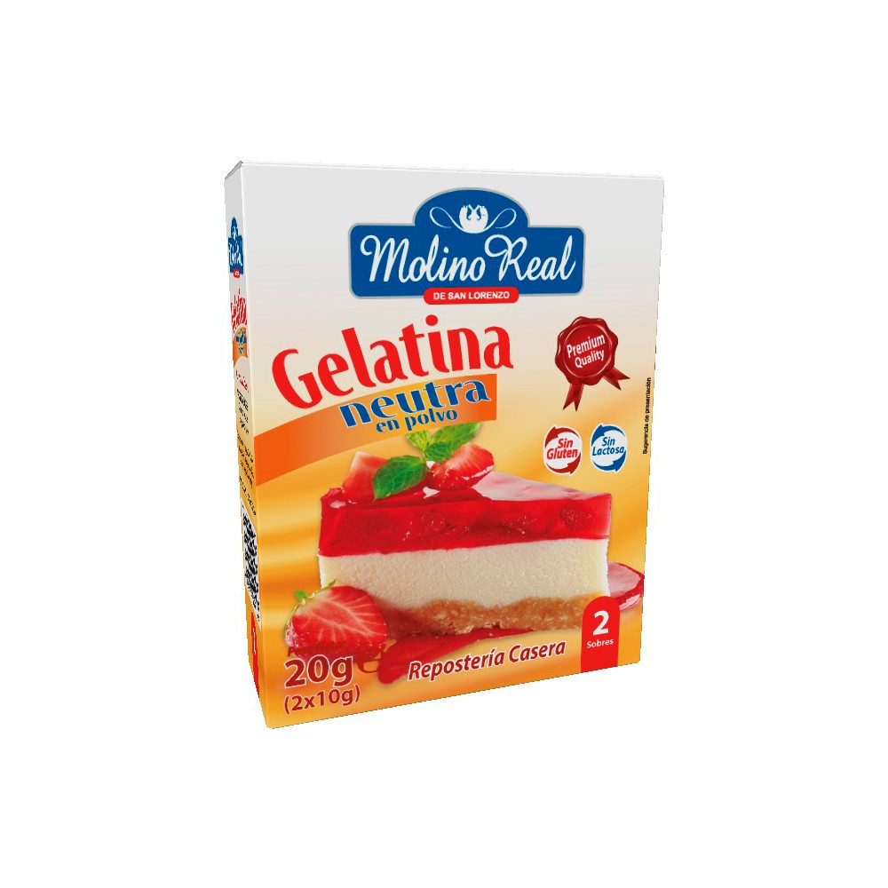 GELATINA NEUTRA MOLINO REAL 2x85 GR (20 UND)