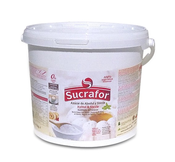 SUCRAFOR Bote Xilitol y Stevia 5 Kgs