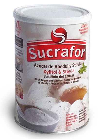 XILITOL Y STEVIA 'SUCRAFOR' 800GRS (6 UND)
