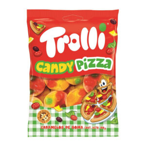 BOLSA CANDY PIZZA TROLLI 100GR (12 UND)